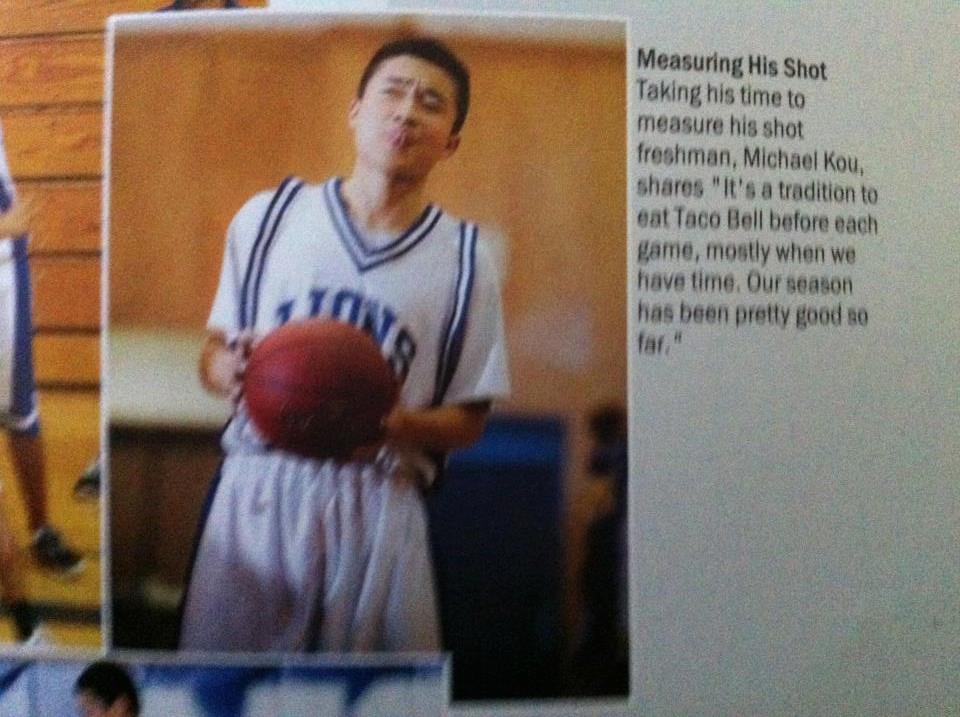 Picture in yearbook